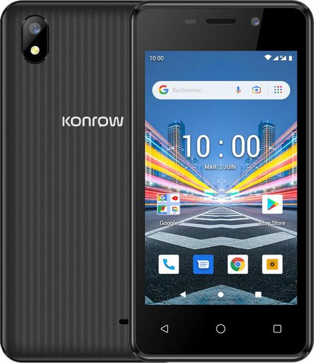 Image du produit Konrow City 4 (Double SIM - Écran 4", 8Go, 1Go RAM) Noir (8 Go, Noir, 4", Double SIM)