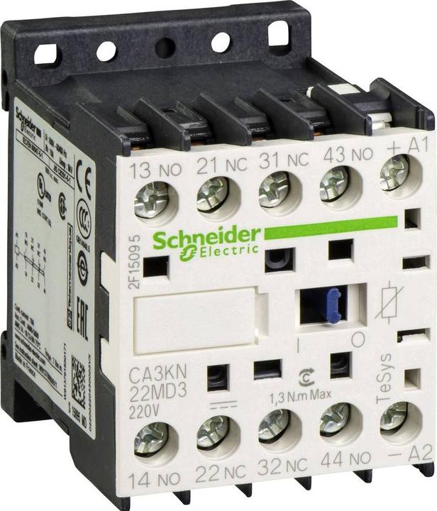 Actual product image Schneider Electric Auxiliary contactor, 2S+2Ö, 220V DC with diode CA3KN22MD3