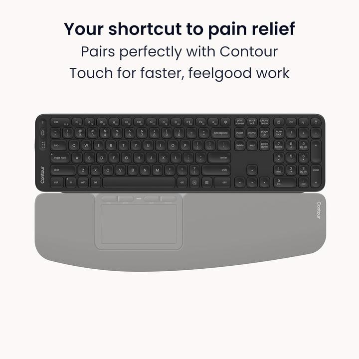 Produktbild Contour Tastiera Wireless Completa Layout US QWERTY (USA, Kabellos)