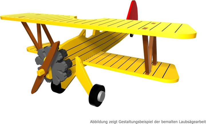 Produktbild 3D Laubsäge-Vorlage Doppeldecker