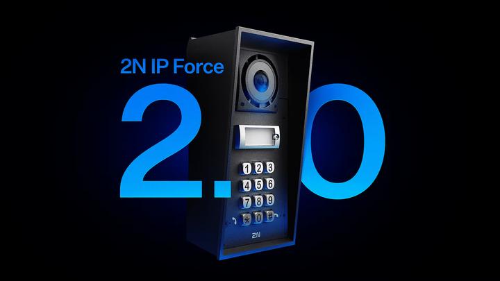Actual product image 2N IP Türstation Force 2.0 - mit 1 Taste (Cable, Ethernet)