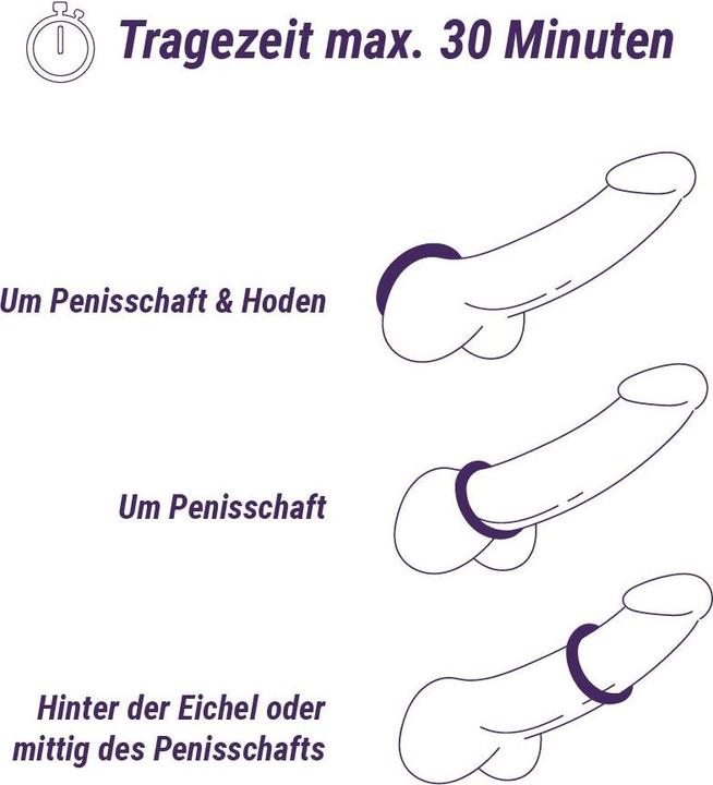 Immagine prodotto Boners Set di anelli per pene grandi (4 cm)