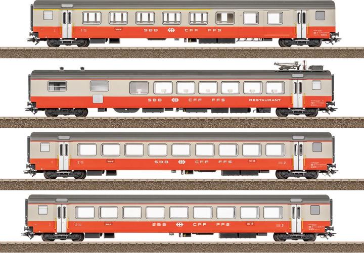 Trix H0 23690 H0 4er-Set Personenwagen Swiss Express der SBB (Spur H0)