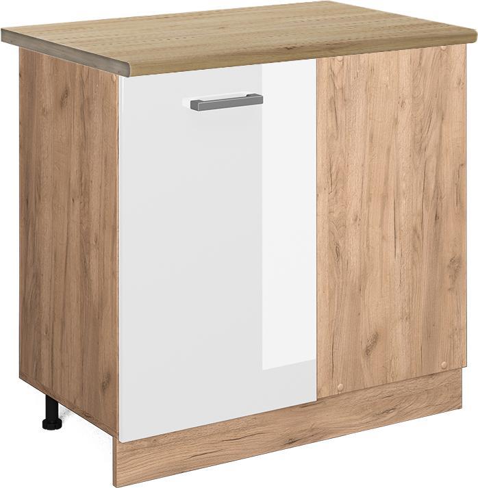 Goldkraft Eiche, Weiss, Weiss Hochglanz