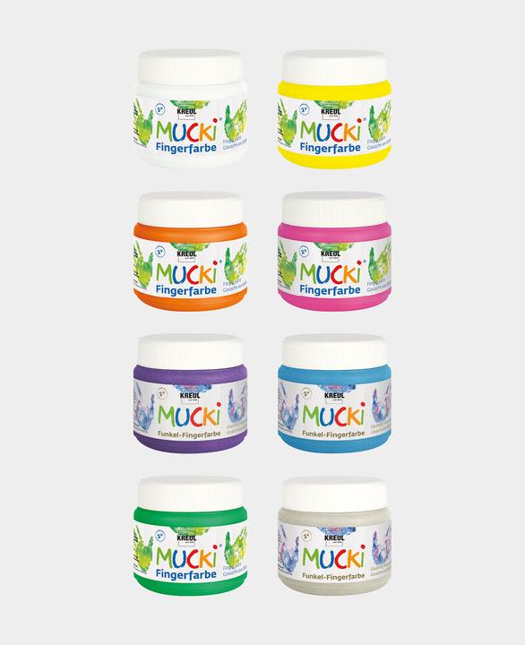 Image du produit Kreul MUCKI Kit de peinture au doigt (Multicolore, 1200 ml)