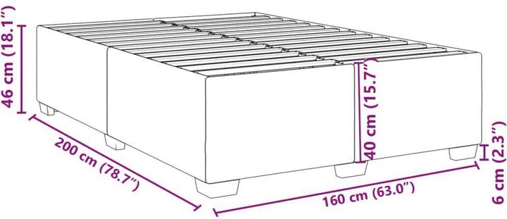 Image du produit vidaXL Bettgestell (160 x 200 cm)