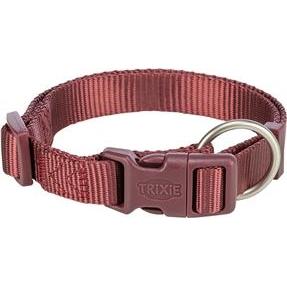 Trixie Halsband Hond Premium Sangria Rood - 22-35X1 Cm (XS, Hund), Halsband + Leine