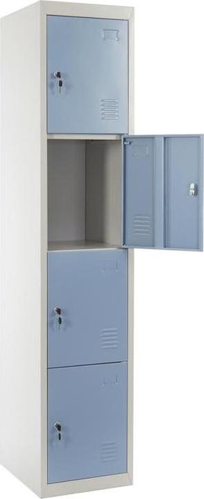Light blue doors, Light grey RAL 7047