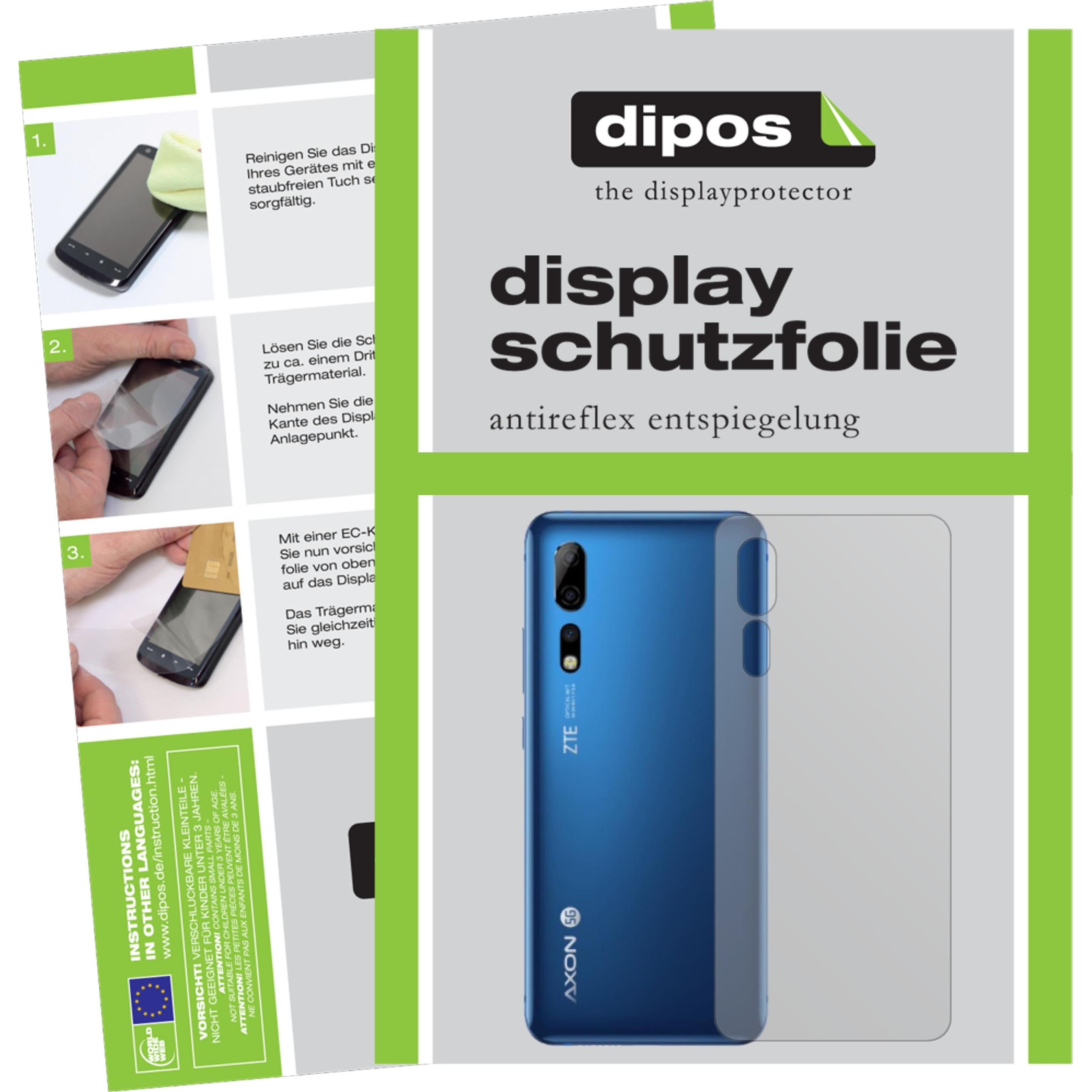 Dipos Displayschutzfolie Antireflex (2 Stück, ZTE Axon 10 Pro), Smartphone Schutzfolie, Transparent