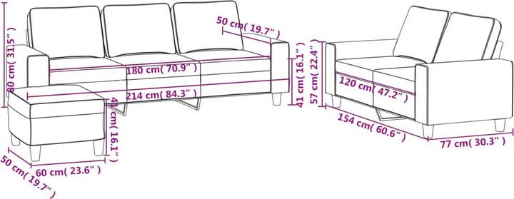 Actual product image vidaXL Give (Upholstery set)