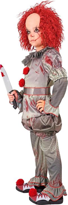 Immagine prodotto Widmann Camicia da clown assassino, pantaloni, pantaloncini, cintura, soprascarpe per bambini