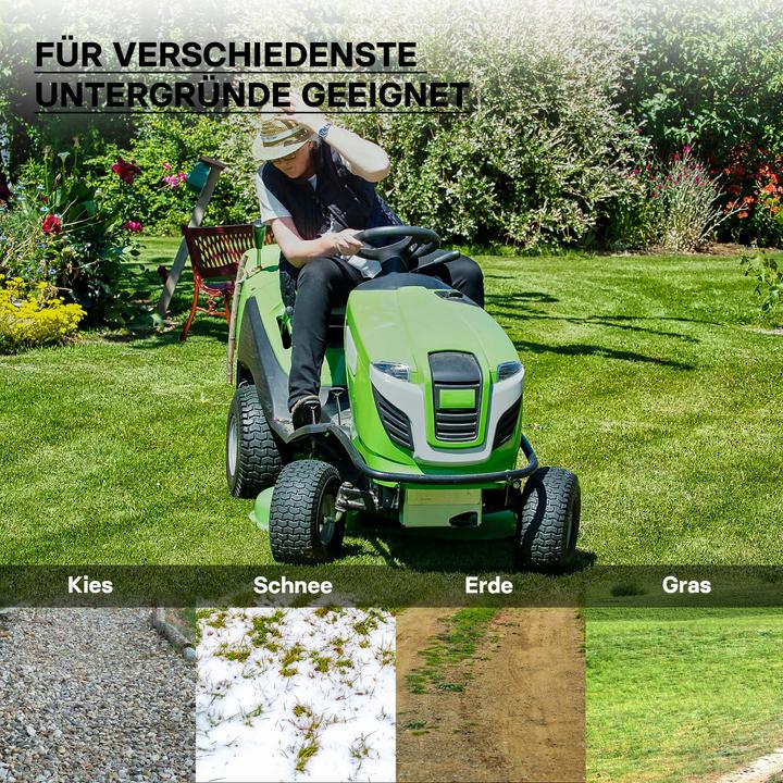Produktbild Wiltec Reifen für den Aufsitzmäher 15x6.00-6 4pr mit Schlauch und geradem Ventil (Rasentraktor, Gartenmaschinen Ersatzteile)