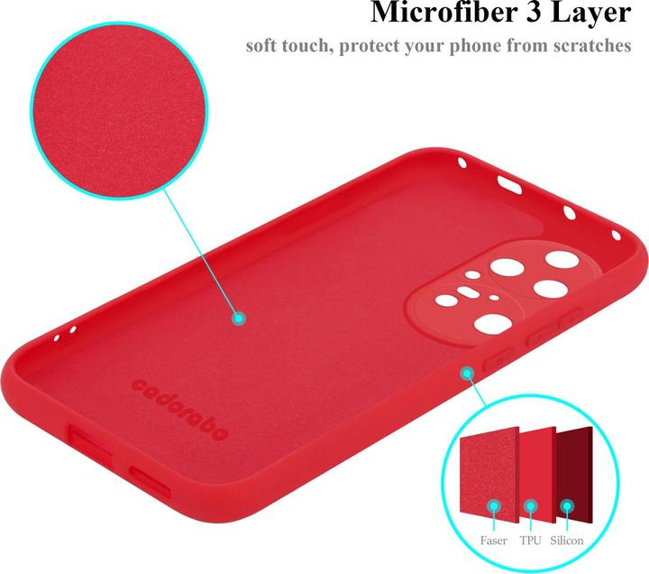 Actual product image Cadorabo TPU Liquid Silicone Case Cover for Huawei P50 PRO (Huawei P50 Pro)