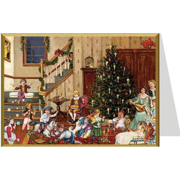 Richard Sellmer, Grusskarte + Briefpapier, 99776 - Weihnachtskarte - Wohnzimmer (1 Stk.)