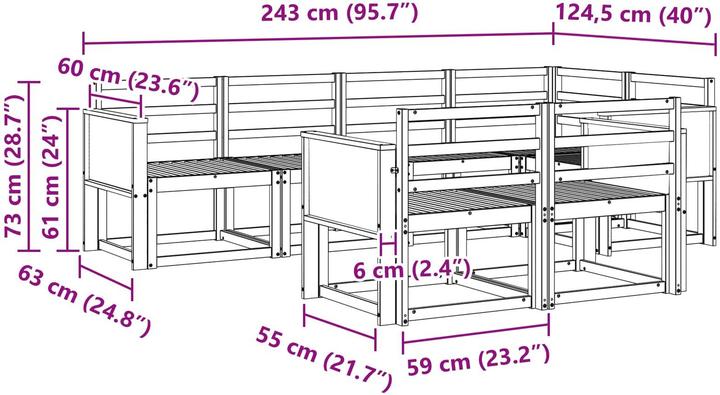 Produktbild vidaXL Outdoor-Sofagarnitur