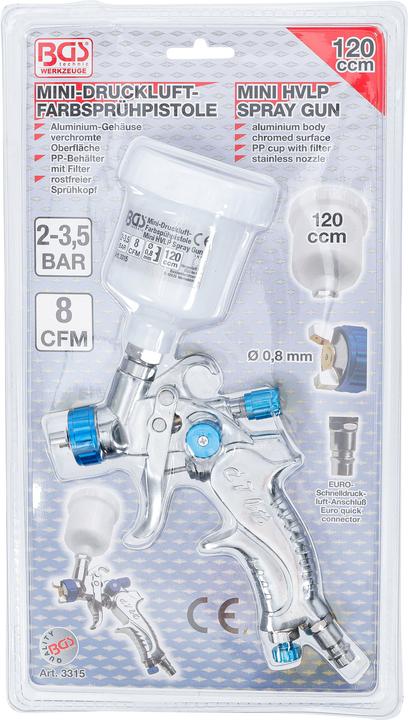 Produktbild BGS Mini-Druckluft-Farbsprühpistole 120 cm³