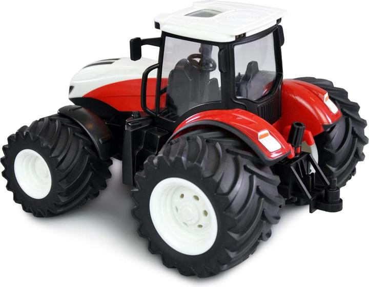 Immagine prodotto Amewi Trattore Rc Con Carro Bestiame, Suoni E Luci, 1:24 Rtr (RTR pronto all'uso)