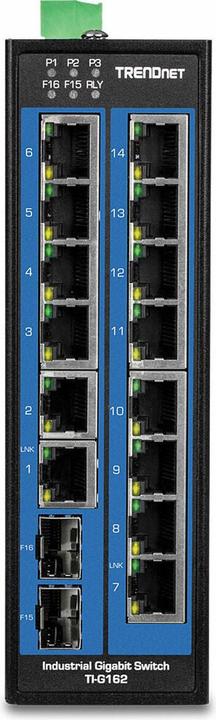 Immagine prodotto Trendnet Interruttore industriale 16Port Gbit DIN-Rail (16 porte)
