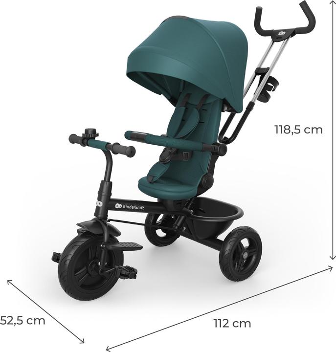 Produktbild KinderKraft Tricycle ASTON 2 PLUS GREEN