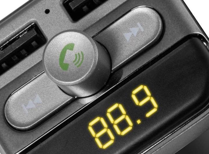 Actual product image Technaxx FMT900BT Transmitter,silver,USB FM, BT handsfree, MicroSD