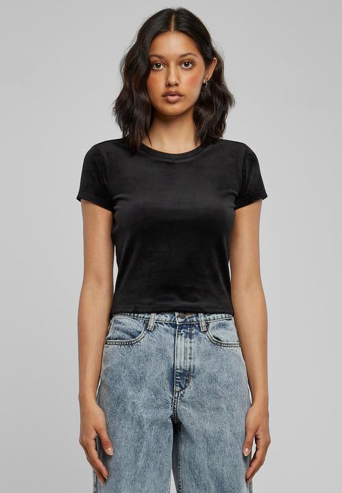 Actual product image Urban Classics Ladies Short Velvet Tee (L)