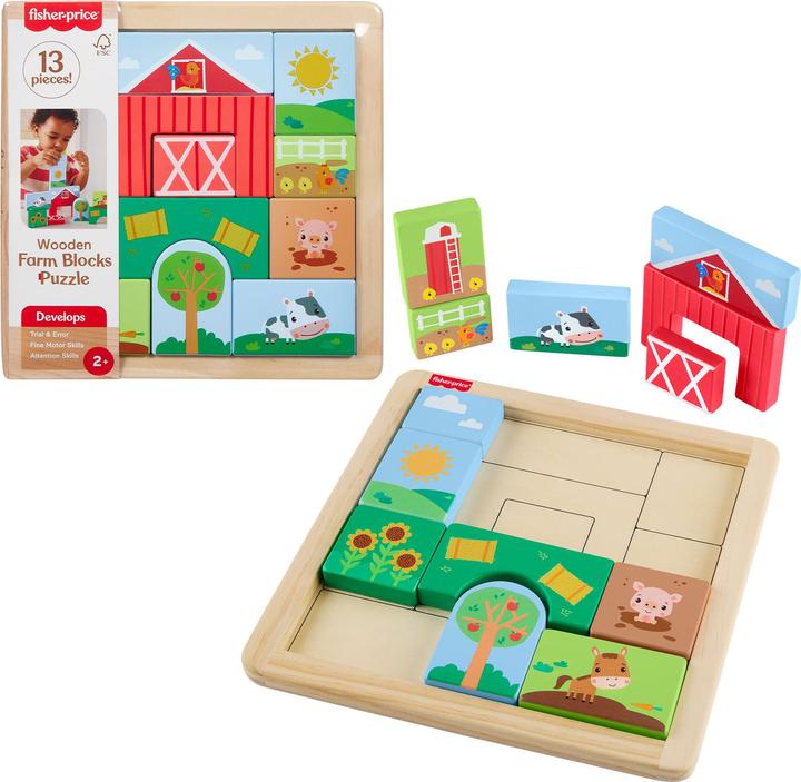 Produktbild Fisher-Price Farm Puzzle (13 Teile)