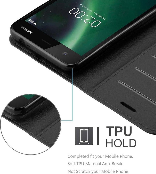 Produktbild Cadorabo Book mit Standfunktion Cover (Nokia 2)