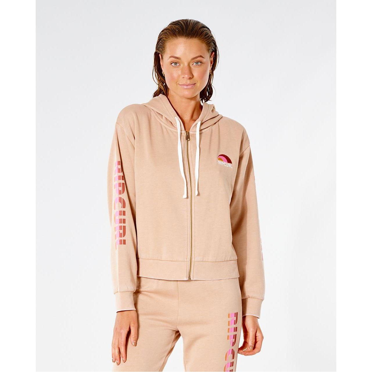 Rip Curl, Felpa + Maglione, Wave Shapers - Sweatshirt mit durchgehendem Reissverschluss, (L)