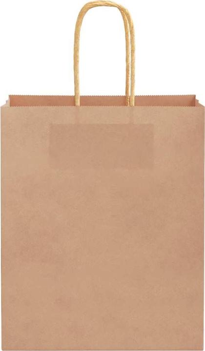 Image du produit vidaXL Sacs en papier kraft 250 pcs. avec anse Marron 18x8x22 cm Sac en papier (250x)