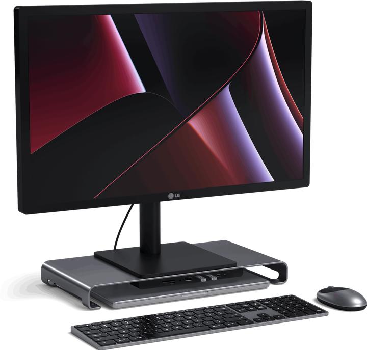 Produktbild Satechi USB-C Aluminum Monitor Stand Hub XL (USB-C, 5 Ports)