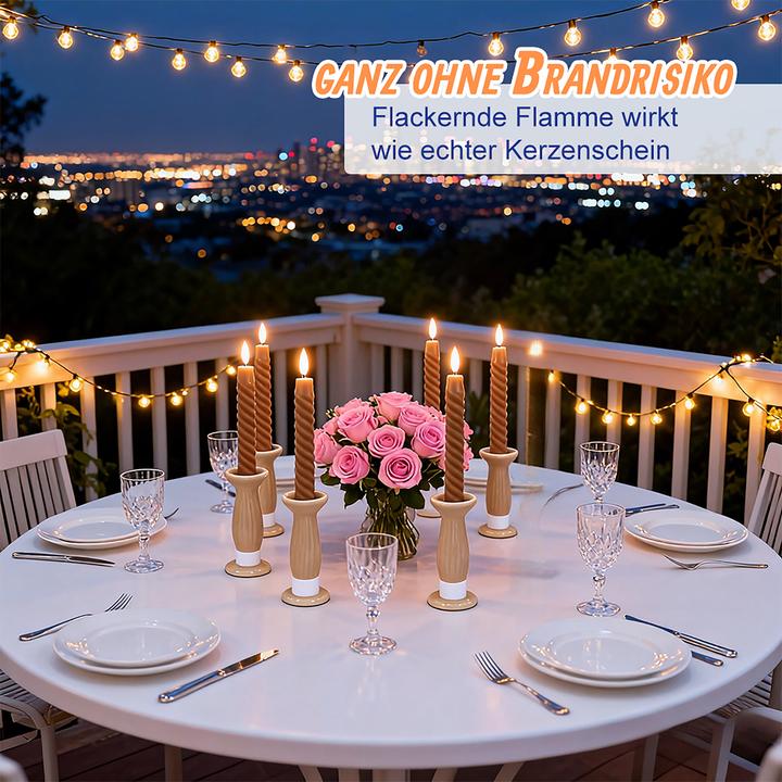 Actual product image Relaxdays 6x LED tapers (6x)