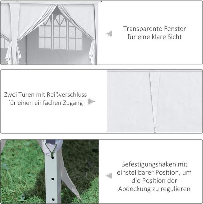 Actual product image Outsunny Folding pavilion (585 cm, 295 cm)