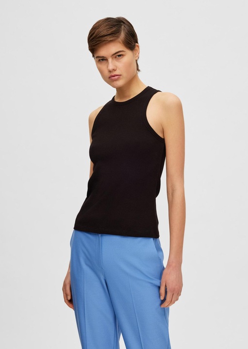 Actual product image Selected Femme Ribbed tank top (XXL)