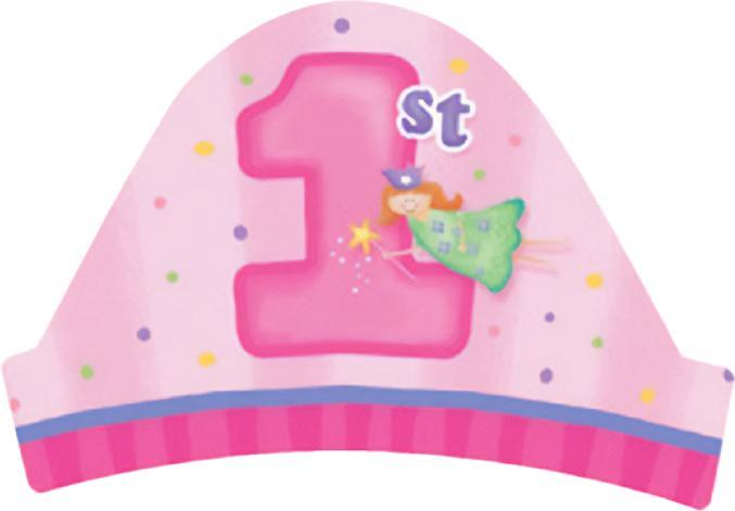 Produktbild Universal Textiles Stirnband 1. Geburtstag 8erPack Papier