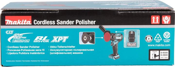 Produktbild Makita 12V max.Akku-Schleifer und -Polierer PV301DZ (Exzenterpolierer)