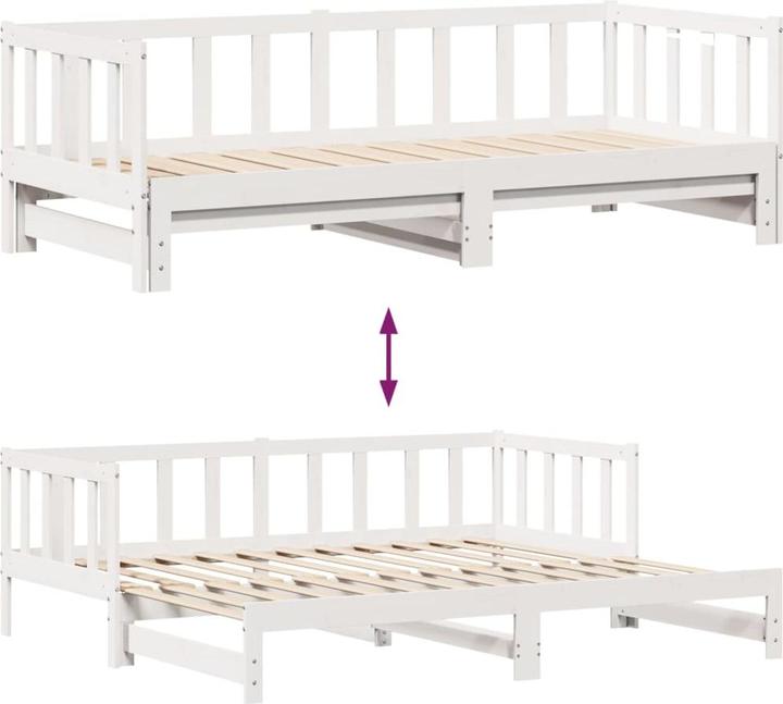 Image du produit vidaXL Lit de jour Extensible avec tiroirs (90 x 190 cm)