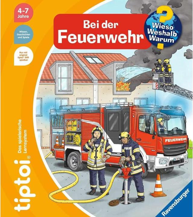 Actual product image tiptoi Bei der Feuerwehr (German, Daniela escape, Niklas Böwer, 2022)