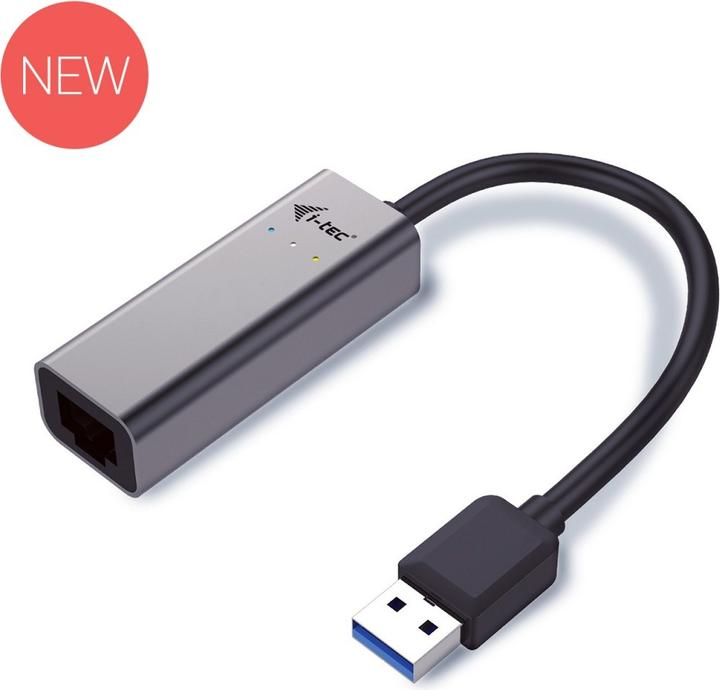Actual product image i-tec USB 3.0 Metal GLAN adapter (USB 3.0, RJ45 (1x))