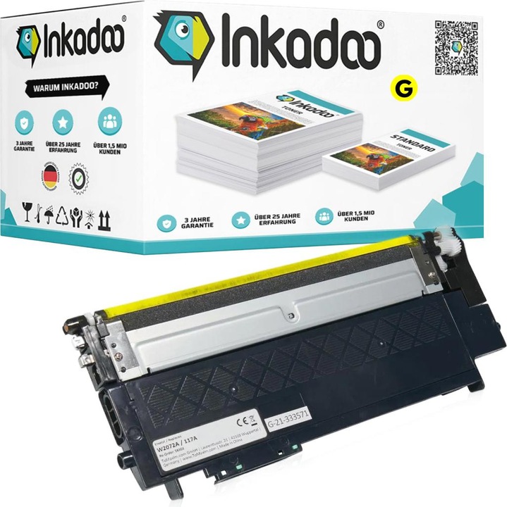 Produktbild Inkadoo Kompatibel Toner für HP Color Laser MFP 179 fwg (Y)
