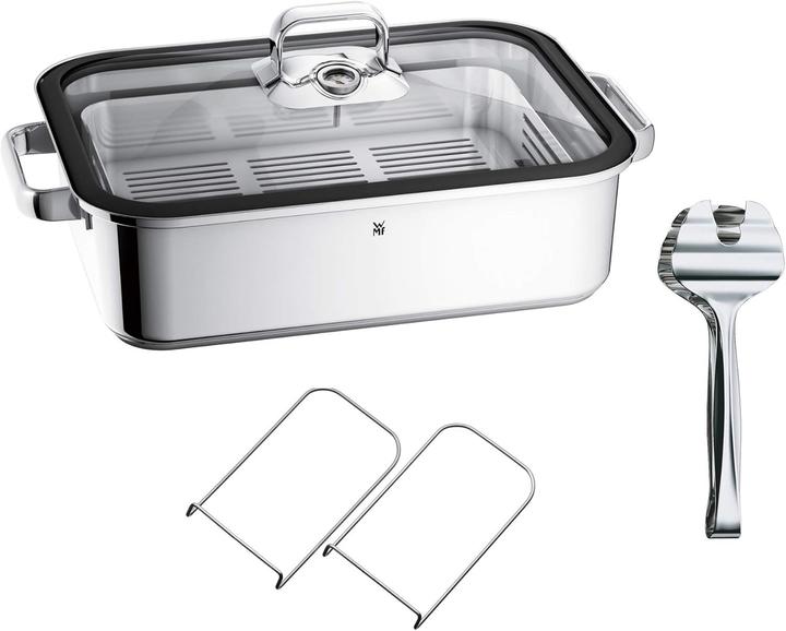 Actual product image WMF Aroma Vitalis + asparagus tongs (Casserole + Stewpot, Stainless steel)