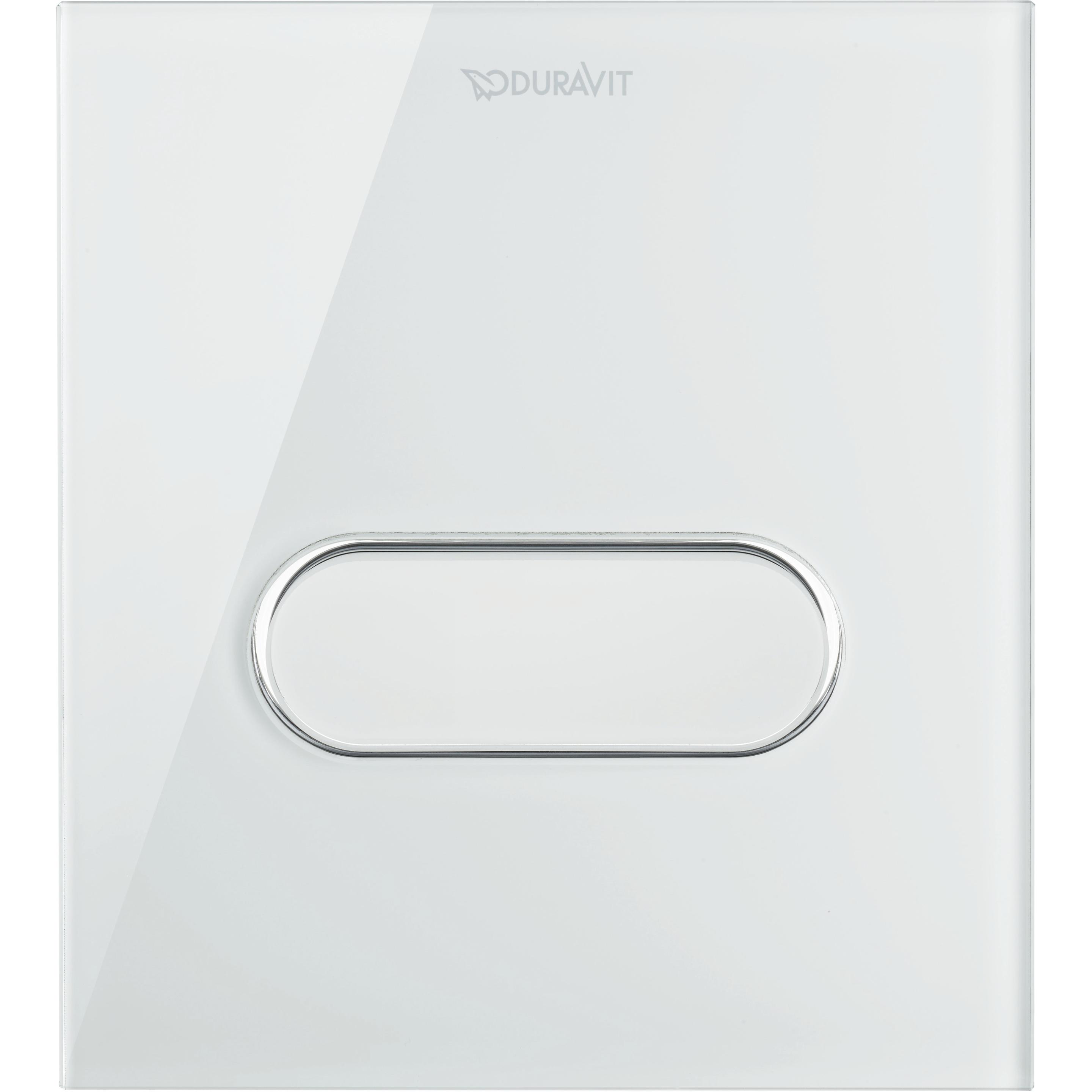 Duravit, Betätigungsplatte, Betätigungsplatte DURASYSTEM A1 140,5x157mm, für Urinal, Glas weiss