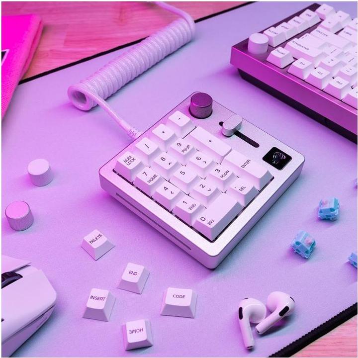 Actual product image Glorious GMMK Wireless Numpad - Fox Switches, grey/white (DE, Cable, Wireless)