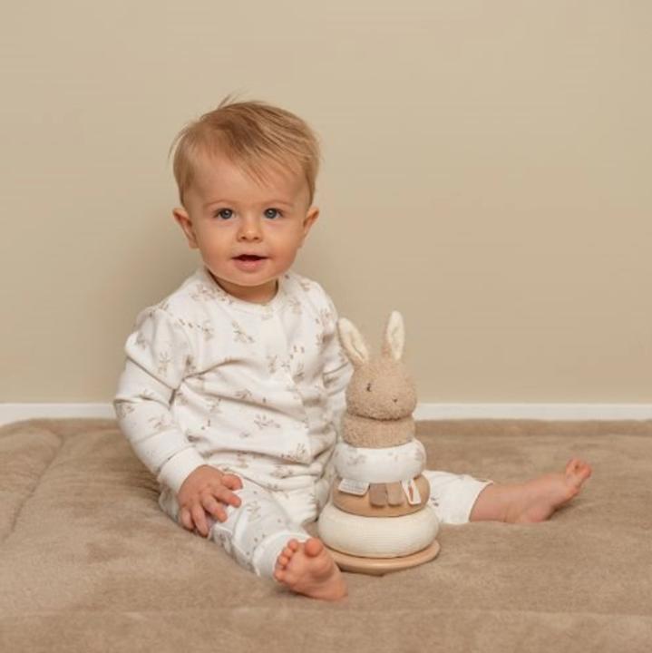 Image du produit Little Dutch Tour d'empilage avec anneaux FSC Bunny