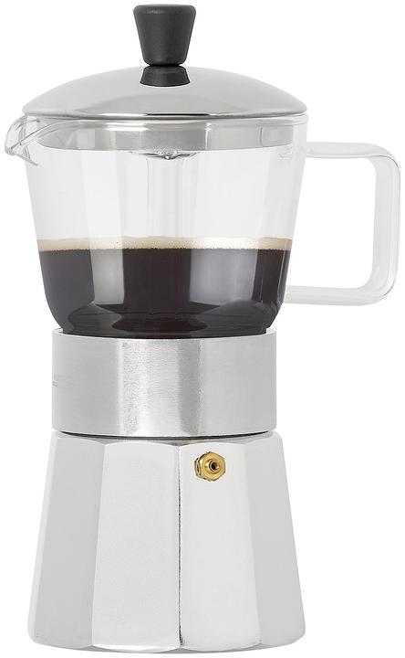 Image du produit Cucina di Modena Cafetière expresso design avec verseuse en verre borosilicaté (6 Tasses)