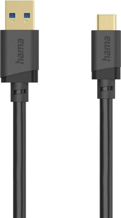 Produktbild Hama USB-Kabel, USB-A-Stecker - USB-C-Stecker, USB 3.2 Gen1, 5 Gbit/s, 0,25 m (0.25 m, USB 3.2 Gen 1)