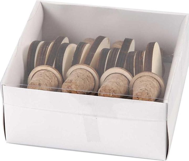 Actual product image Creativ Company Wooden bottle stopper 9 cm, 12 pieces