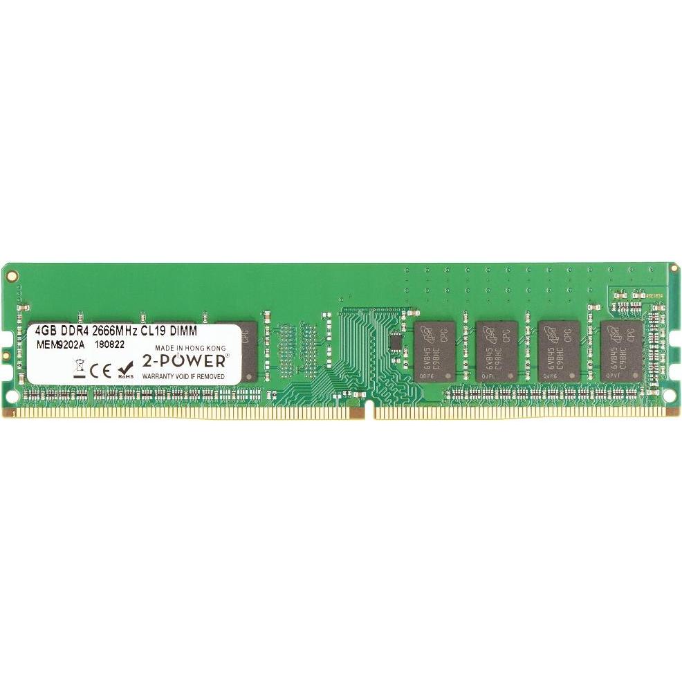 2-Power 4GB DDR4 2666MHz CL19 DIMM (2666 MHz, DDR4-RAM, DIMM), Memoria RAM