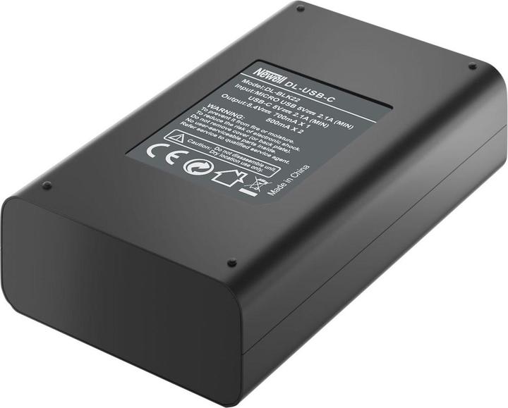 Image du produit Newell battery DL-USB-C DMW-BLK22 Dual Channel Charger for Panasonic LUMIX S5, GH5, G9, GH5S (Chargeur de batterie d'appareil photo)
