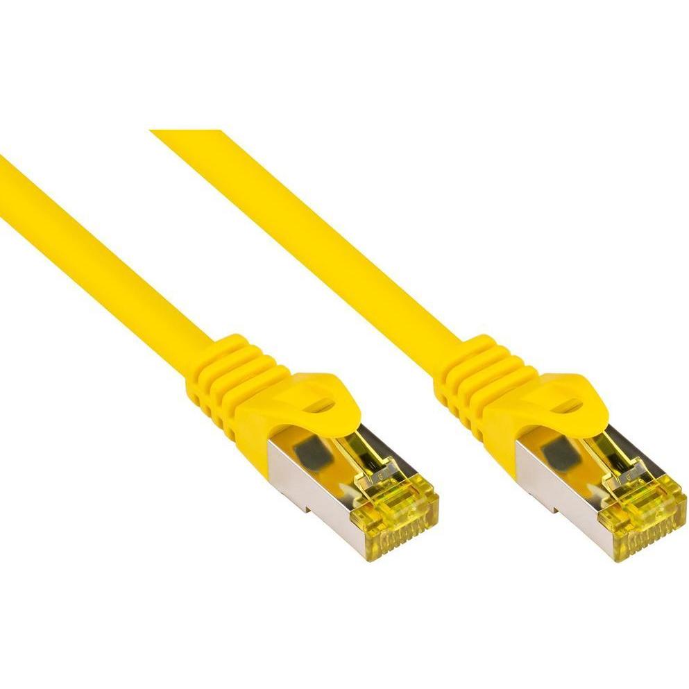 Good Connections RJ45 Patchkabel mitCat.7 Rohkabel und Rastnasenschutz (RNS), S/FTP, PiMF, halogenfrei, 600MHz, OFC (S/F...