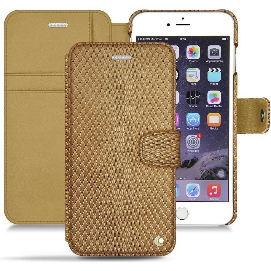 Noreve Lederschutzhülle Wallet (Apple iPhone 6s), Smartphone Hülle, Beige